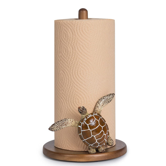 Turtle Paper Towel Holder Coastal Kitchen Decor Beach Sea Turtle Decorative