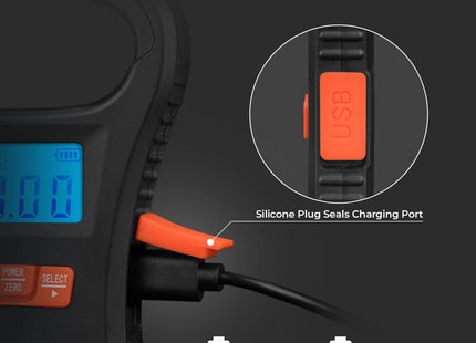 KastKing ToughTide USB Charging Fishing Scale, Fishing Gear, Black