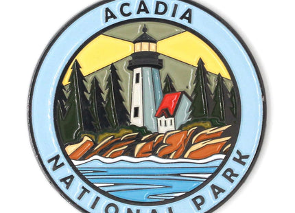 Stunning Black Nickel US | Canada National Park Fridge Magnet for Nature Enthusiasts, Gift,Destination (National Parks), Collectible Souvenirs, National Parks Gifts (Acadia)
