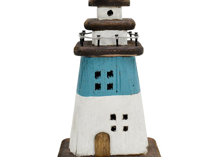 Wooden Lighthouse Decor Nautical Tabletop Centerpiece Decorative Lighthouse