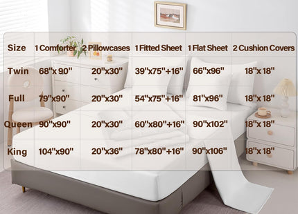 Feelyou Deer Bed in a Bag Twin Size Bear Comforter Set 7 Pieces Moose Wild Animal Rustic Cabin Country Tree Mountain Bedding Set Room Decor Brown Plaid Bed Set with Comforter, Sheet Set, Pillowcases