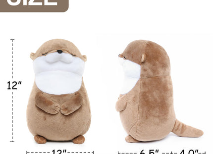WEIGEDU Sleeping Otter Stuffed Animals Plush Toys, 12 inches