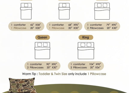 Erosebridal Duck Hunting Comforter Set Twin Size Army Camo Bedding Set Kids Boys Green Camouflage Military Comforter Wild Woodland Duvet Set Farmhouse Lightweight Room Decor