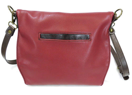 CHALA Crossbody with Charming Dragonfly Keychain -9 Color options (Burgundy_ Metal Dragonfly