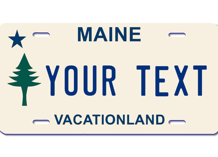 Carpe Diem Designs Custom Decorative Front Plate - Full Size Personalized Plates for Front of Car, Wheelchair, Signage, Rust-Free, Aluminum Front Novelty Plate - Made in The USA (Maine)