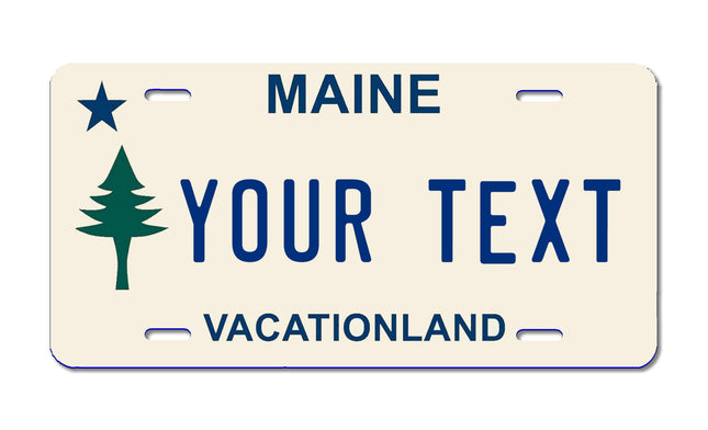 Carpe Diem Designs Custom Decorative Front Plate - Full Size Personalized Plates for Front of Car, Wheelchair, Signage, Rust-Free, Aluminum Front Novelty Plate - Made in The USA (Maine)