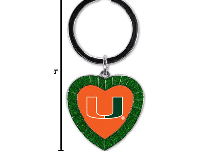 Rico Industries NCAA Maine Black Bears Navy Team Color Rhinestone Heart Keychain