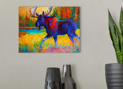 CANVAS ON DEMAND Majestic Moose Canvas Wall Art Print, Home Decor, Wildlife Artwork, 16" x12in