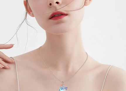 KQF Dragonfly Necklace for Women Sterling Silver Moonstone Jewelry Dragonfly Pendant Necklace for Women Teens