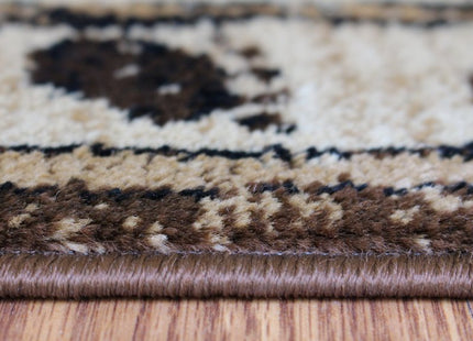 Masada Rugs, Bear Cabin Moose Area Rug (2 Feet x 3 Feet 2 Inch) Mat.