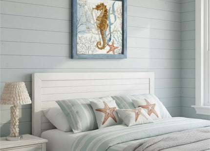 arttitue Seahorse Framed Wall Art, Ocean Sea Life Picture Decor, 24x24 Inch