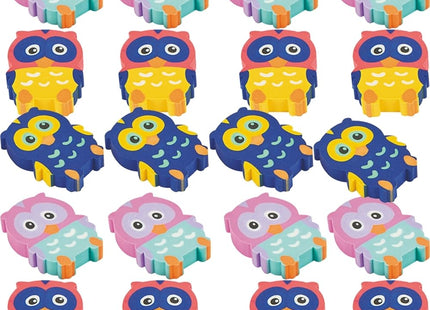 Owl Eraser - 24 Pieces