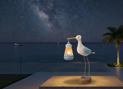 QZJDDZSW Solar Seagull Statues for Garden and Home Decor,Funny Garden Decor Beach,Pool,Patio,Lawn,Yard,Porch,Perfect Garden Gift