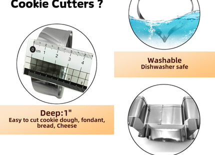 Auktosmn Snowflake Cookie Cutter Set-9 Pieces-1.2" to 4"-Christmas Cookie Cutters-Snowflake Cutter Fondant Baking Molds for Cake Cupcake
