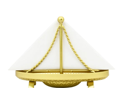 OwlGift Metal Sailboat Shaped Napkin Holder, Tabletop Paper Towel Dispenser, Mail Letter Sorter Rack, Document File Storage - Golden