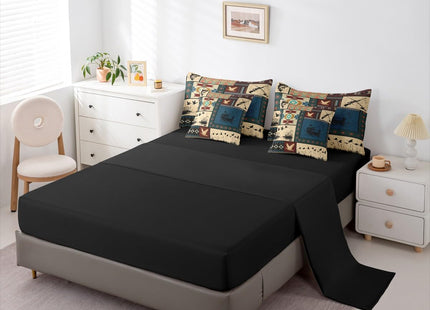 Erosebridal 7 Pieces Boys Wild Duck Fish Bedding Set Twin Size