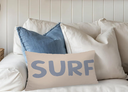 XYDEG Coastal Beach Surf Room Decor 12x20 Pillow Cover, Nautical Coastal Beach Retro Surf Decorative Lumbar Pillow Covers for Girls Boys Bedroom College Dorm Sofa Couch