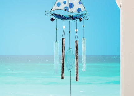 Sunset Vista Design Studios Beach Collection Wind Chime, Sailboat