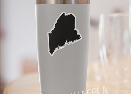 (3PCS) Maine State Map Stickers, US State Stickers - Waterproof Vinyl Decals for Tumblers, Water Bottles, Laptops, Books, Scrapbooks, Great for Maine Lovers 3 x 2.4 Inch