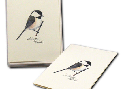 Earth Sky + Water - Black-capped Chickadee Notecard Set - 8 Blank Cards with Envelopes