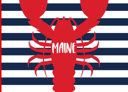 Maine Lobster Notebook: 120 Blank Lined Page Book For Journaling, Writing, To Do List, Lobster Gift, Maine Journal, Nautical Maine