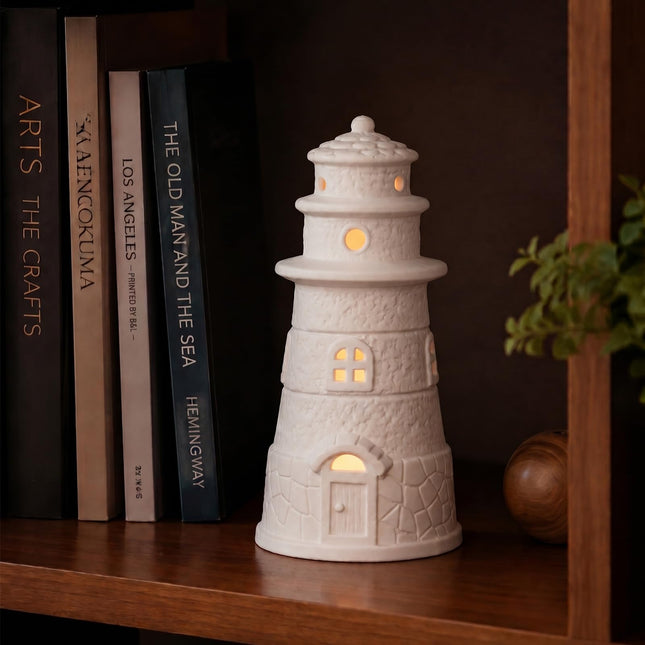Lighthouse Book Shelf Decor Aesthetic Beach Themed Room Decor 6.3Inch