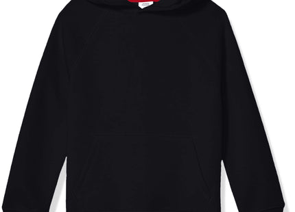 Amazon Essentials Boys' Fleece Pullover Hoodie Sweatshirt, Black, X-Large