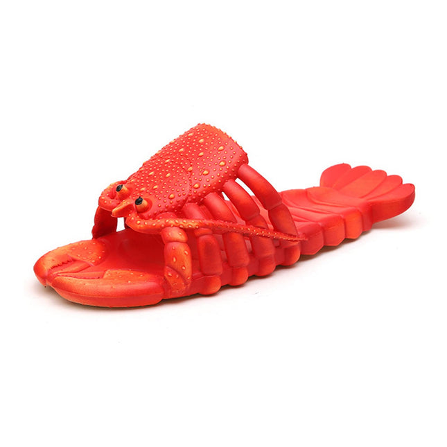 JOYEAR Lobster Flip Flops, Slipper, Slide - Red Pool Beach Shower Shoes