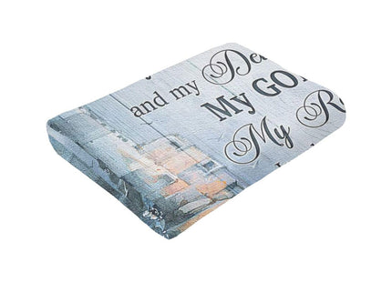 Christian Nautical Blanket for Girl Women Lighthouse Scripture Bible Verse Throw Blanket Soft Cozy Warm Fuzzy Fleece Ocean Theme Decor Blanket Gifts for Kids Adults Couch Sofa Bed 50"X40"