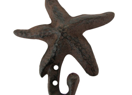 TG,LLC Cast Iron Nautical Starfish Wall Hook