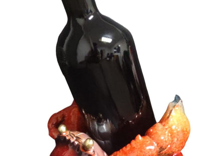Crab Wine Bottle Holder: Marine Life Inspired Wine Rest Statue for Tabletops and Counters – Unique Home Decor and Ideal Housewarming Gift for Wine Enthusiasts