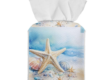 ZOUTAIRONG Beach Starfish Tissue Box Cover Square Tissue Box Holder Kids Home Decor Kleenex Tissue Dispenser for Bathroom Dresser, Vanity Countertop, Tabletop, Office, Car Butterfly