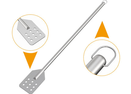 42 Inch Crawfish/Crab Boil Mixing Stir Paddle Accessories for Stockpots and Fry Pots,Stainless Steel Mash Paddle