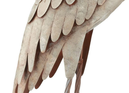 Regal Art & Gift Metal Egret Statue – Coastal Heron Garden Sculpture, Elegant Bird Decor for Lawn, Patio, or Beach House Yard – Sturdy Outdoor Standing Crane Ornament, 16.5""L x 8.25""W x 34.25""H
