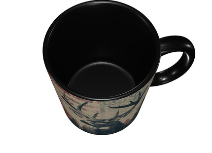 FyLybois Deer Coffee Mug Ceramic Coffee Cup with Handle Microwave Safe for Home or Office Gifts for Women and Men