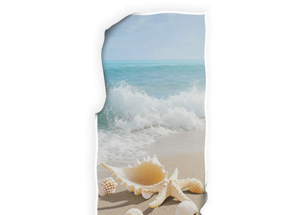 Wamika Beach Seashell Starfish Hand Towels Sea Ocean Wave Summer Bathroom Towel Ultra Soft Absorbent Multipurpose Towels for Hand,Face,Gym,Sports Home Decor, 16x30
