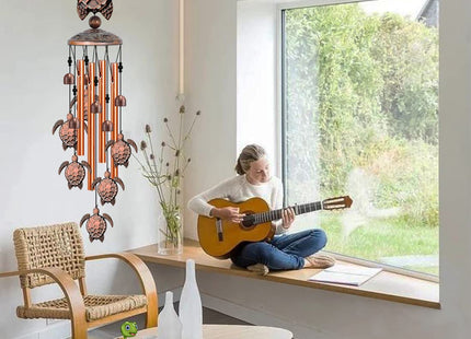 JUNQIU Sea Turtle Wind Chimes for Outside, Turtle Gifts for Women