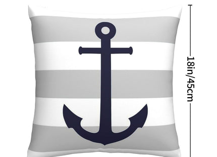 Myshe Square Coastal Nautical Starfish Throw Pillow Cover Decorative Cushion Cover Perfect Decor Gift for Families Friends Home Office Sofa Car Couch 18x18