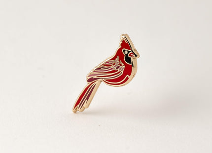 Red Cardinal Pin – Red Cardinal Gifts, Bird Lapel, Birdwatching Gifts, Holiday, Nature-Inspired Wildlife-Themed Holiday Pin, Bird Lover Decorative Jewelry