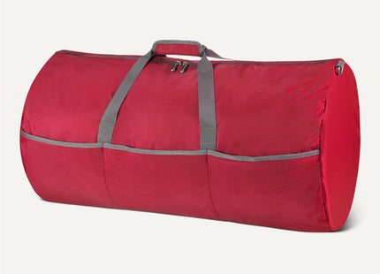 Amazon Essentials Extra Large Foldable Nylon Duffel Bag for Travel/Storage with Zippered Pockets, 32.4", 150L, 50-LBS Capacity, Red (Previously Amazon Basics)