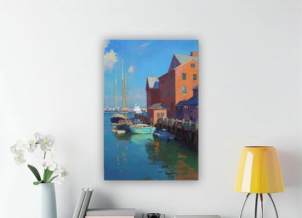 BGFgdDG Portland, Maine Tourist Attractions, New England Poster Bedroom Decor Sports Landscape Office Room Decor Gift Style:Frame 12x18inch