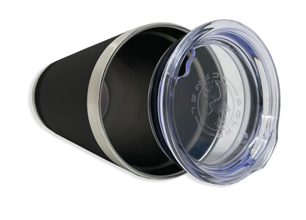 LaserGram 16oz Vacuum Insulated Pint Tumbler, Lobster, Personalized Engraving Included (Black)