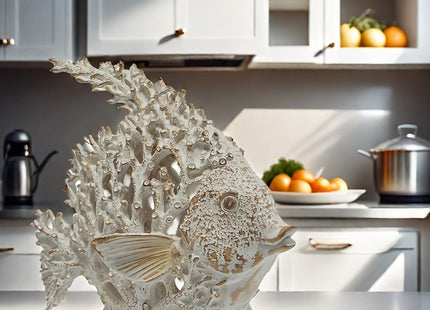 VVGIFTS Beach Coastal Coral Reef Angelfish Home Office Bathroom Decor Gift