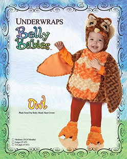 Toddler's Cute Owl Costume for Halloween and Dress Up - Owl Belly Babies