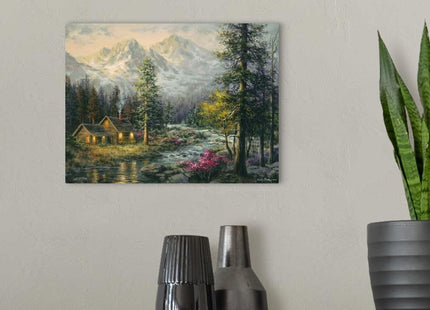 CANVAS ON DEMAND Camper's Cabin Canvas Wall Art Print by Nicky Boehme, Contemporary, Home Decor, Nature Artwork, 16" x12in