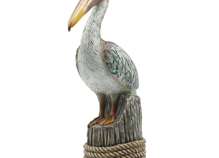 Lukitas Standing Pelican Statue and Sculpture Coastal Decor, Resin 14''