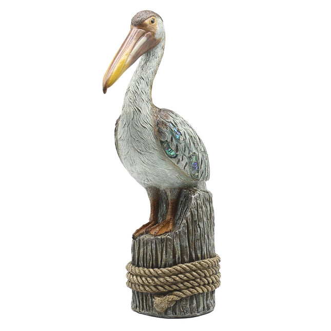 Lukitas Standing Pelican Statue and Sculpture Coastal Decor, Resin 14''