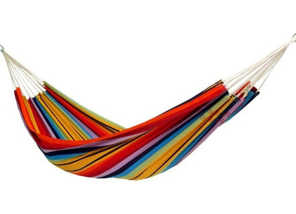 BYER OF MAINE Barbados Hammock, Authentic Brazilian, Rainbow, Recycled Cotton/Polyester Blend, 134" L x 58" W, Holds up to 330lbs