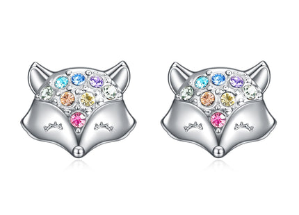 Fox Stud Earrings for Women,Animal Fox Earrings Gifts Jewelry (Earrings Fox)