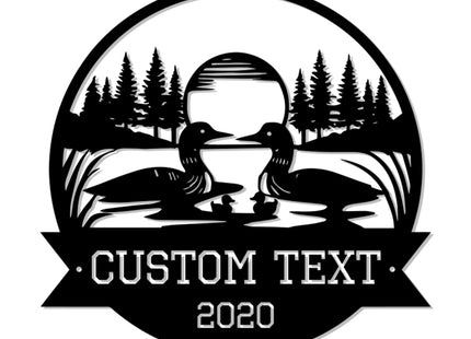 Custom Duck Metal Wall Sign, Personalized Duck Metal Wall Art, Farm Decor, Cabin Decor, Porch Sign